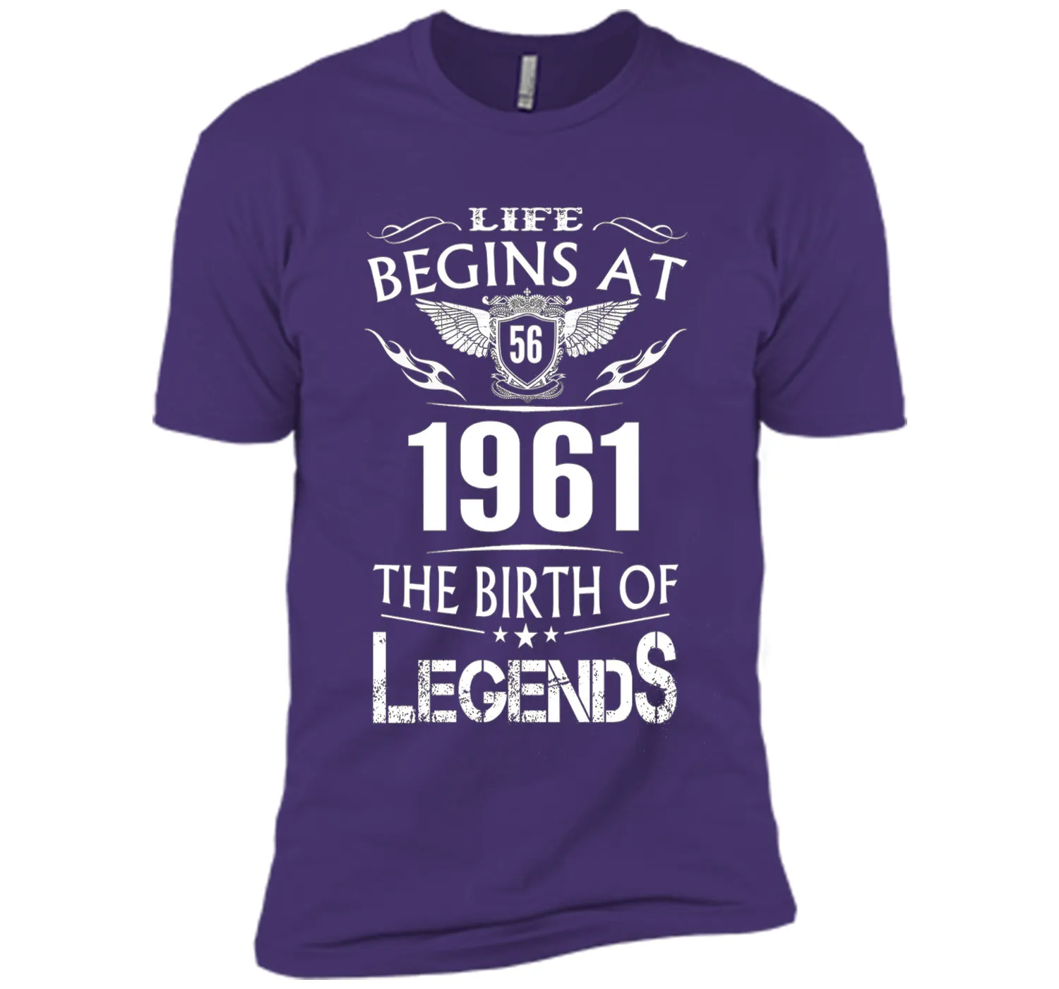 Life Begins At 56 1961 The Birth Of Legends T-Shirt t-shirt