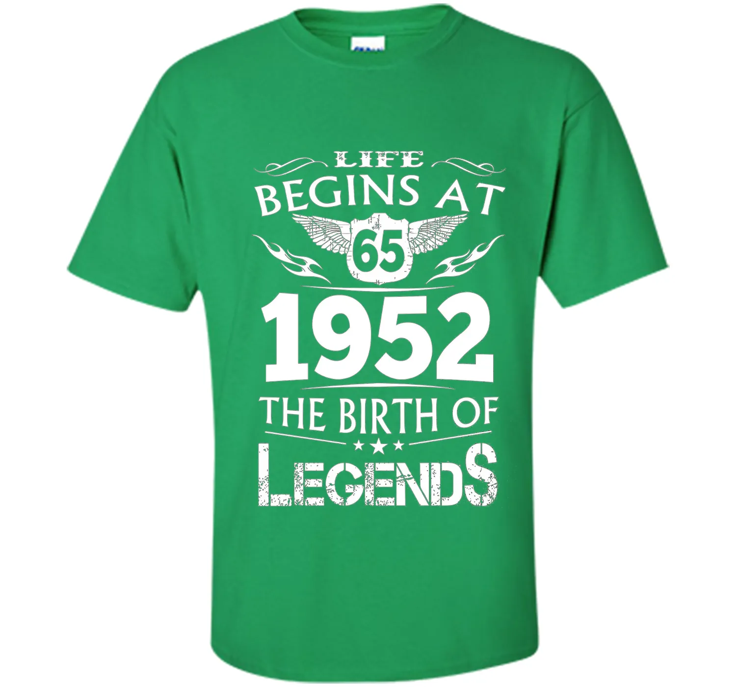 Life Begins At 65 1952 The Birth Of Legends T-Shirt shirt