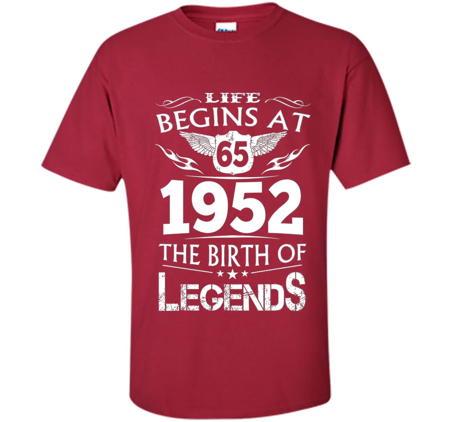 Life Begins At 65 1952 The Birth Of Legends T-Shirt shirt