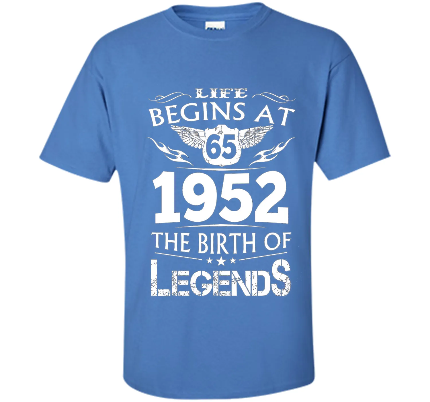Life Begins At 65 1952 The Birth Of Legends T-Shirt shirt