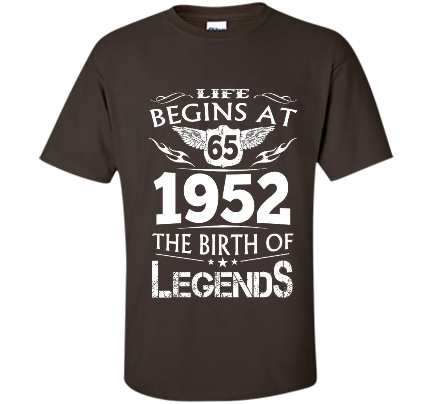 Life Begins At 65 1952 The Birth Of Legends T-Shirt shirt