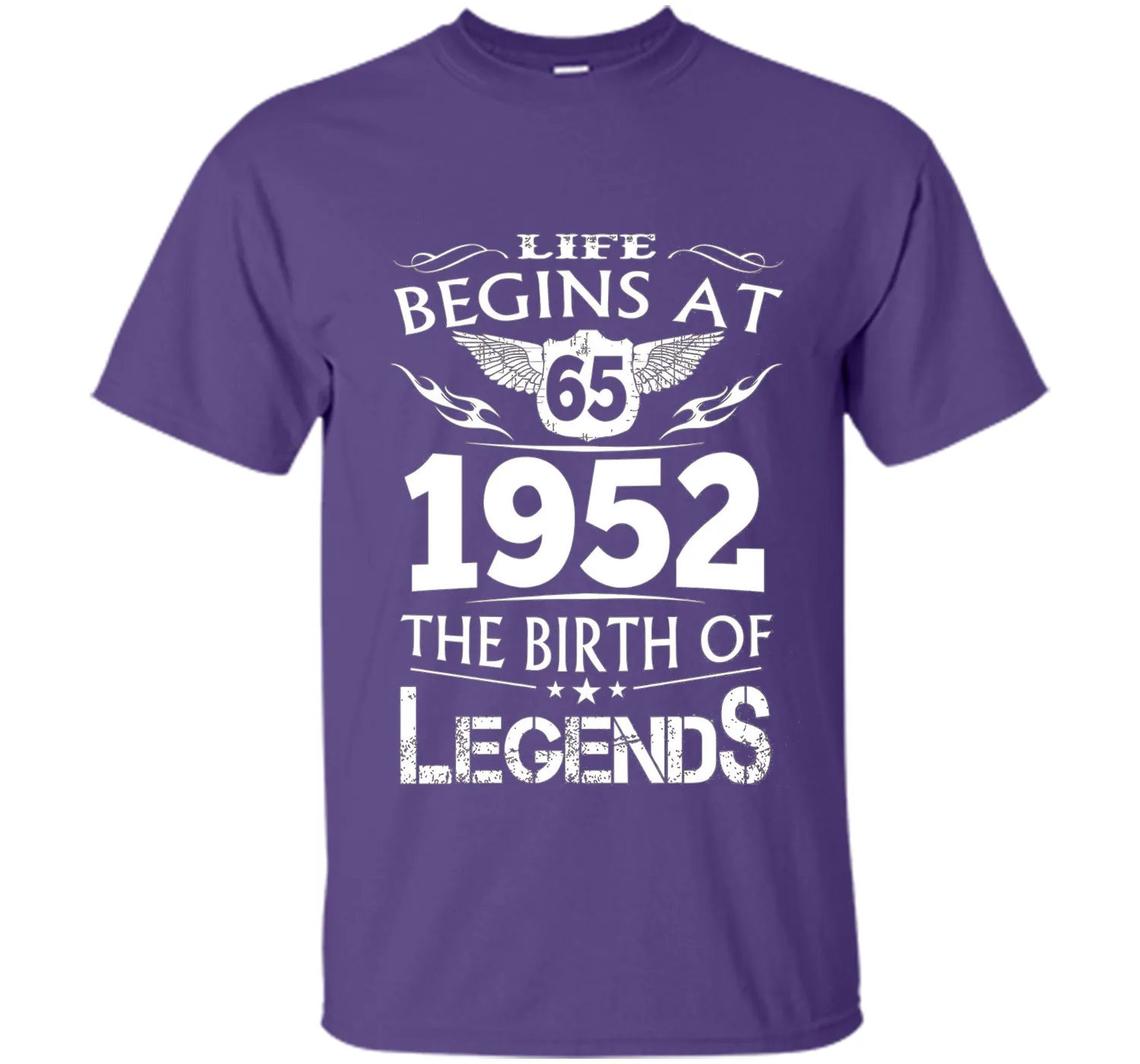 Life Begins At 65 1952 The Birth Of Legends T-Shirt shirt