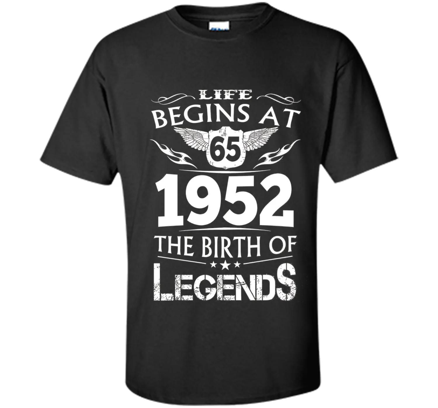 Life Begins At 65 1952 The Birth Of Legends T-Shirt shirt