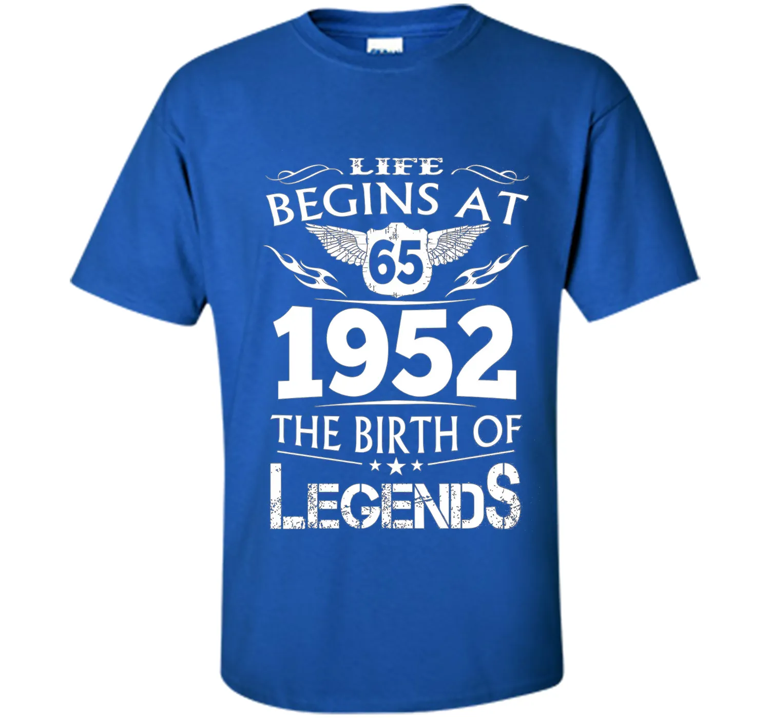 Life Begins At 65 1952 The Birth Of Legends T-Shirt shirt
