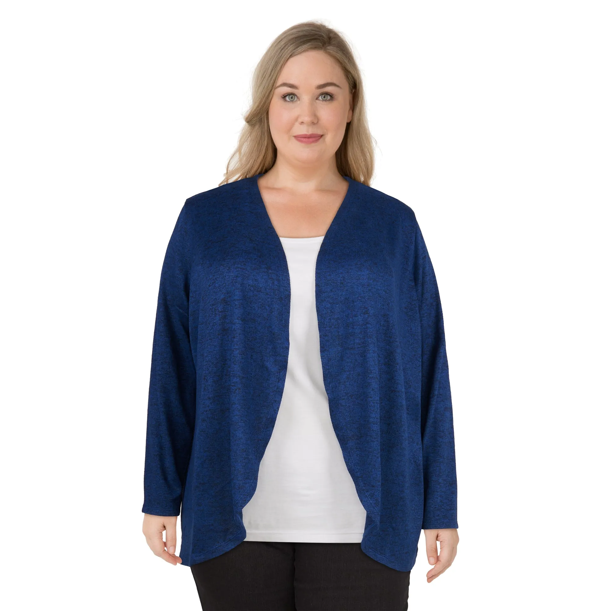 lily morgan Women's Plus City Chic Open Front Cardigan