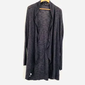 LOFT Heathered Grey Belted Cardigan- Size S