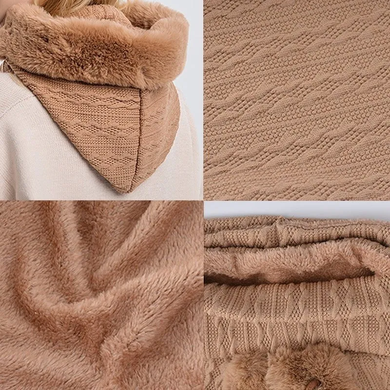 LovelyRLovely Women's Winter Thick Plush Hat With Scarf