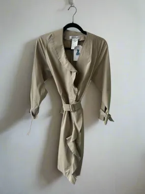 MAXMARA Ruffle Trench - Size 2