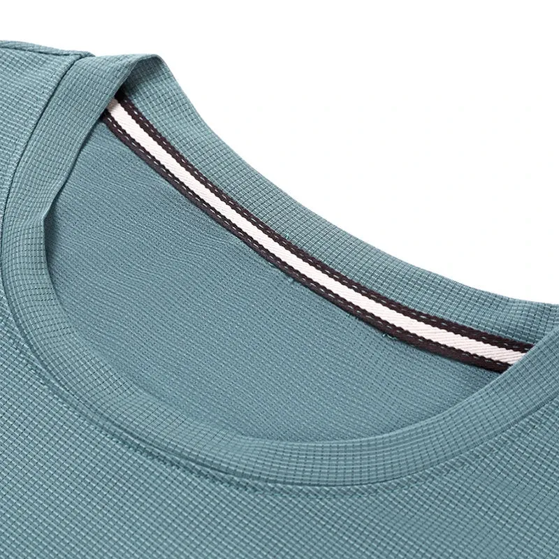 Men's Summer Embroidered Round Neck Short Sleeved T-shirt Casual Fashion Breathable Comfortable