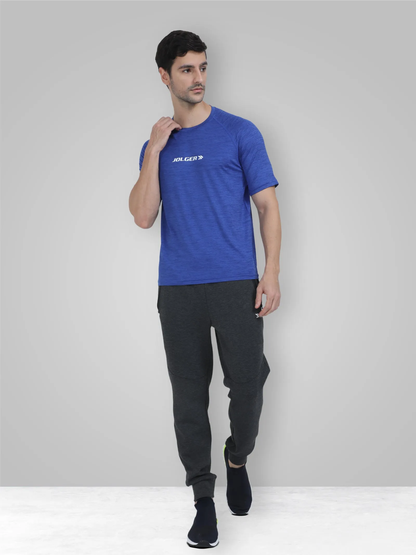 Men's Super Stretchable Raglan Sleeves Gym T-shirt