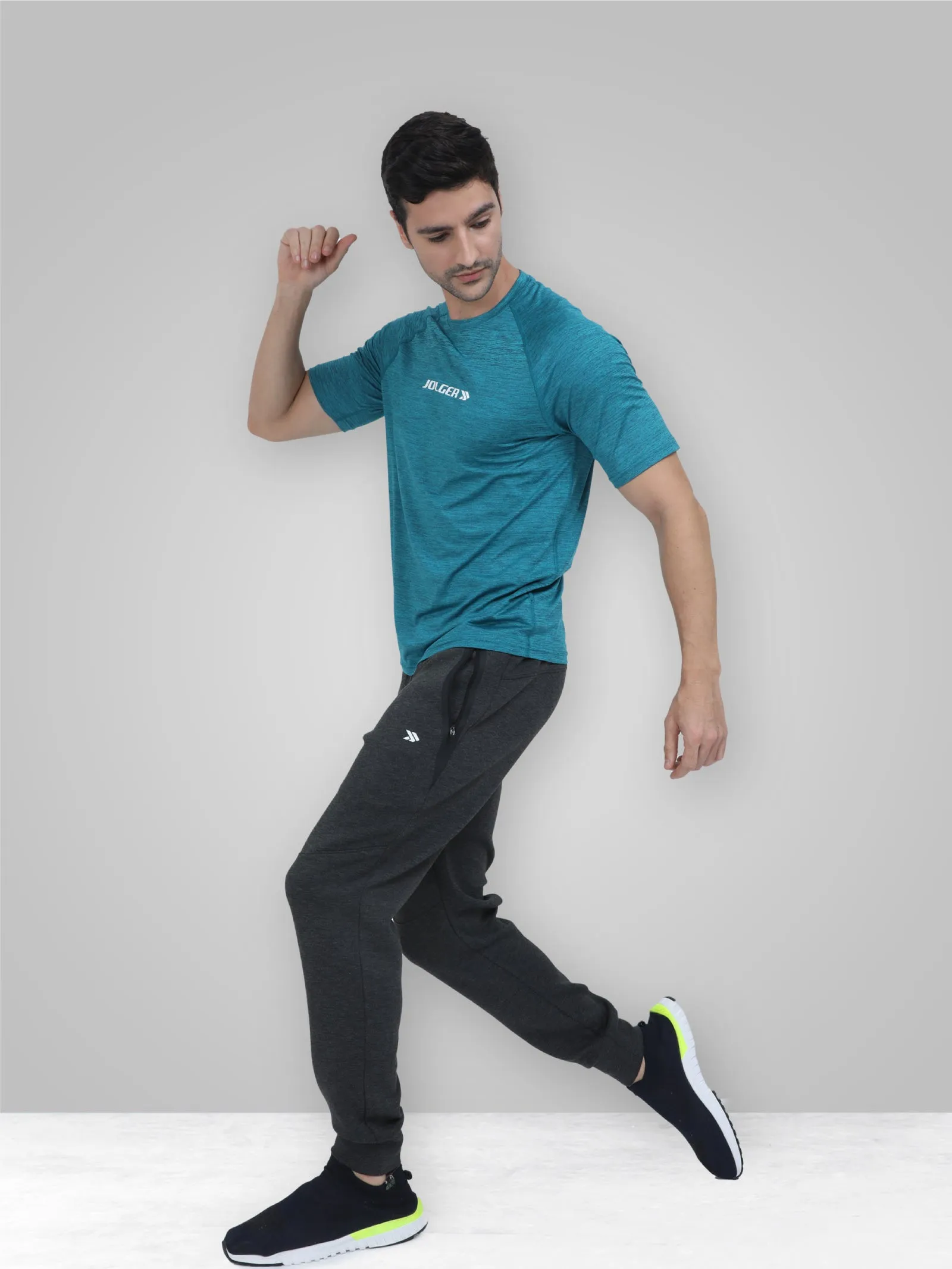 Men's Super Stretchable Raglan Sleeves Gym T-shirt