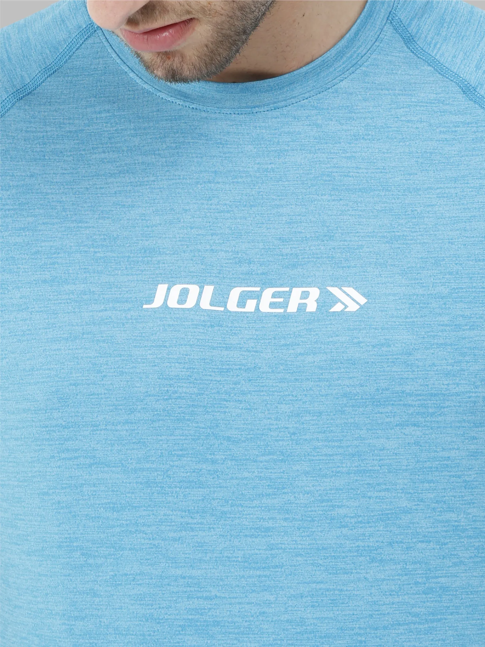 Men's Super Stretchable Raglan Sleeves Gym T-shirt