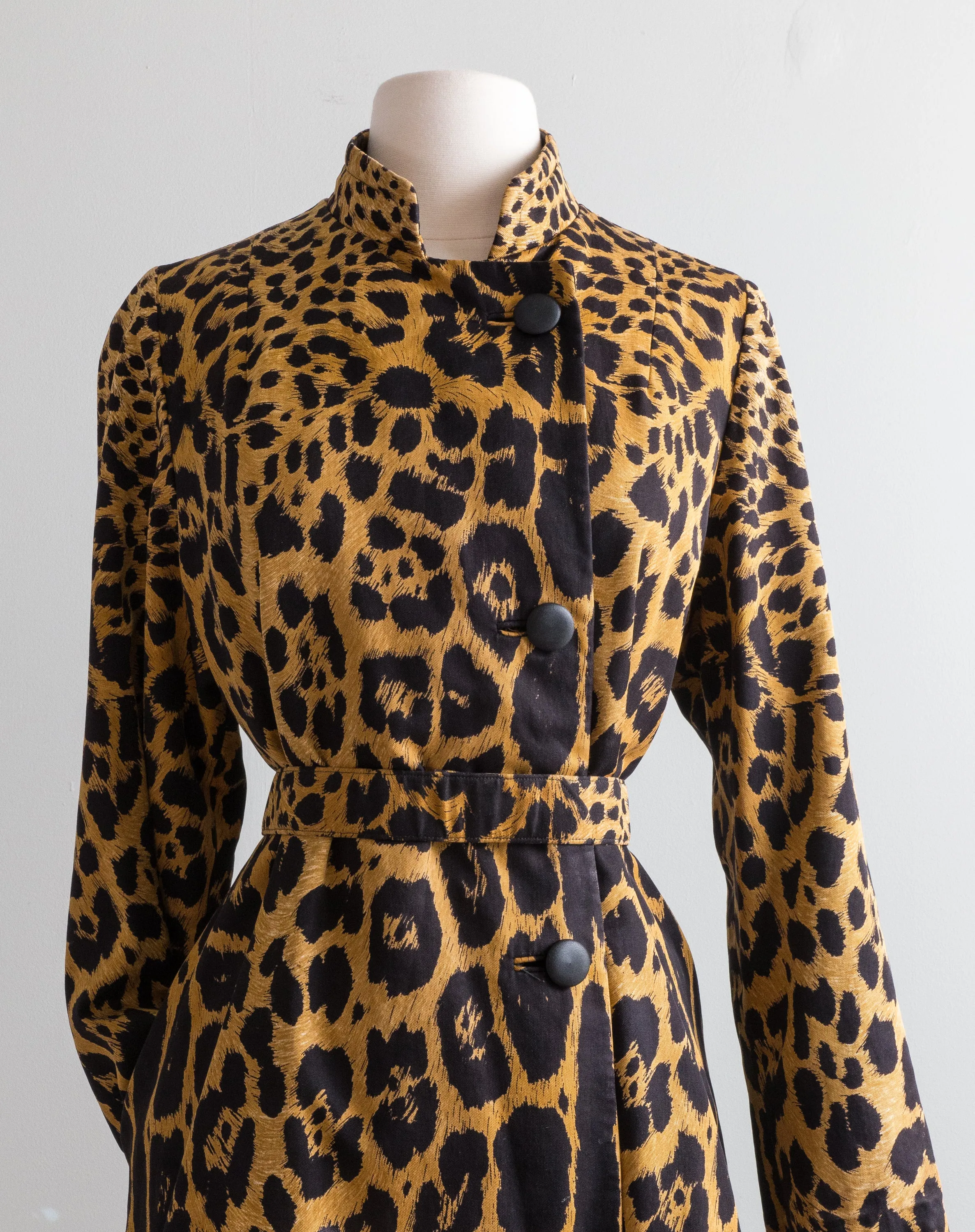 MEOW! Iconic 1960's Leopard Print Coat By Lawrence of London / ML