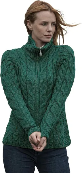 Merino Shaped Zipper Cardigan