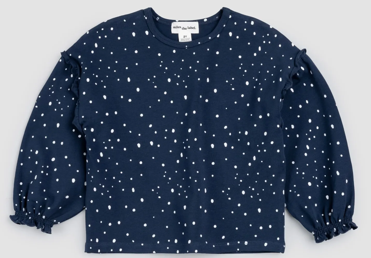 Miles Snowfall Print Top