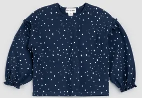 Miles Snowfall Print Top