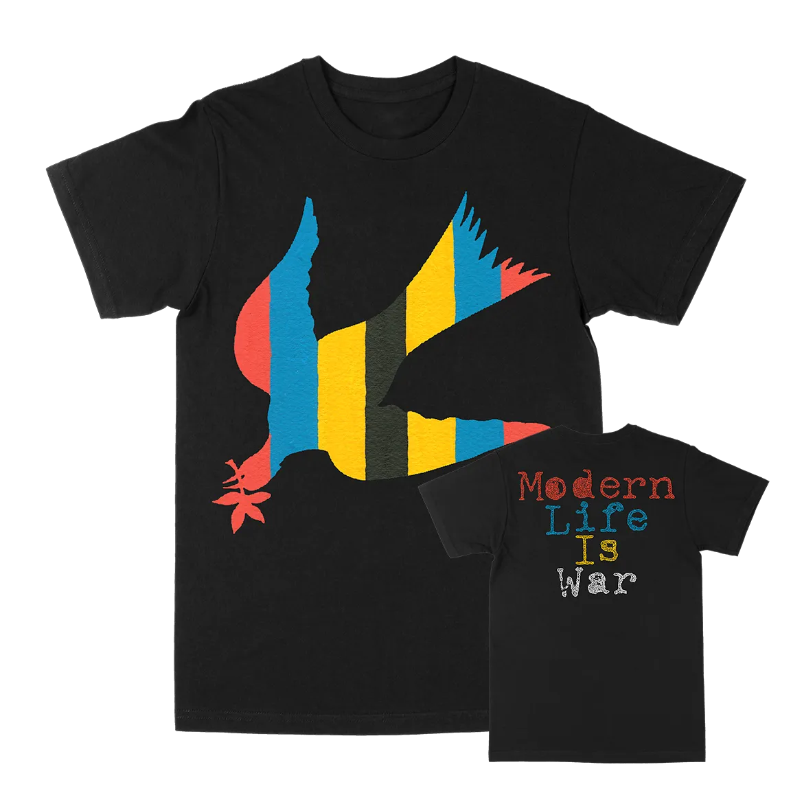 Modern Life Is War "Fallen Dove: Color" Black T-Shirt