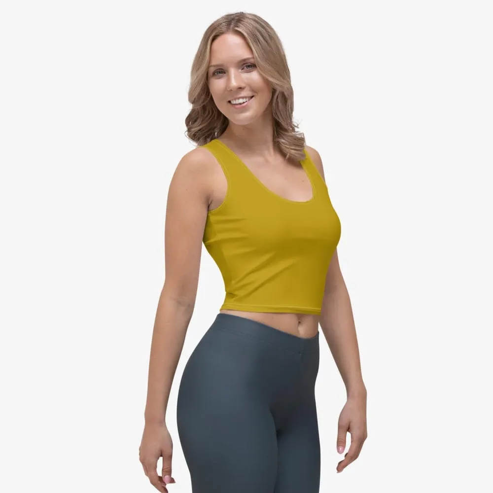 Monochrome Crop Top Olive