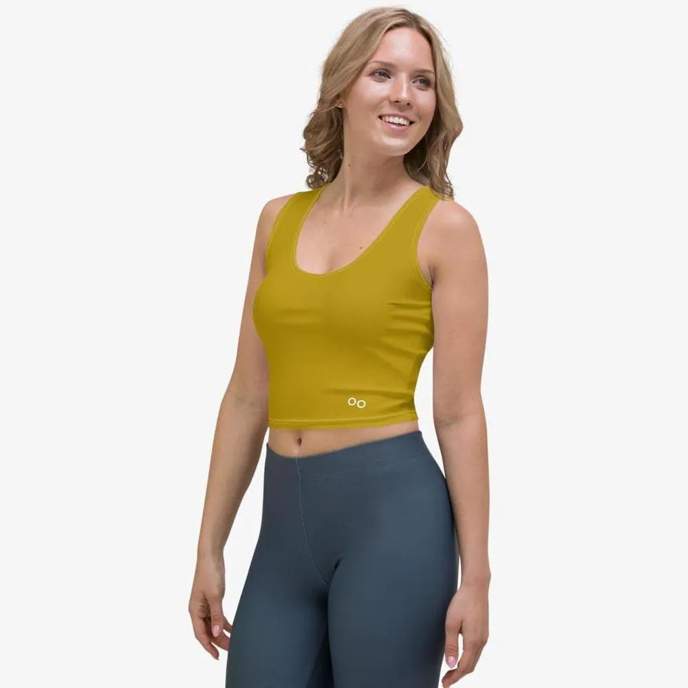 Monochrome Crop Top Olive