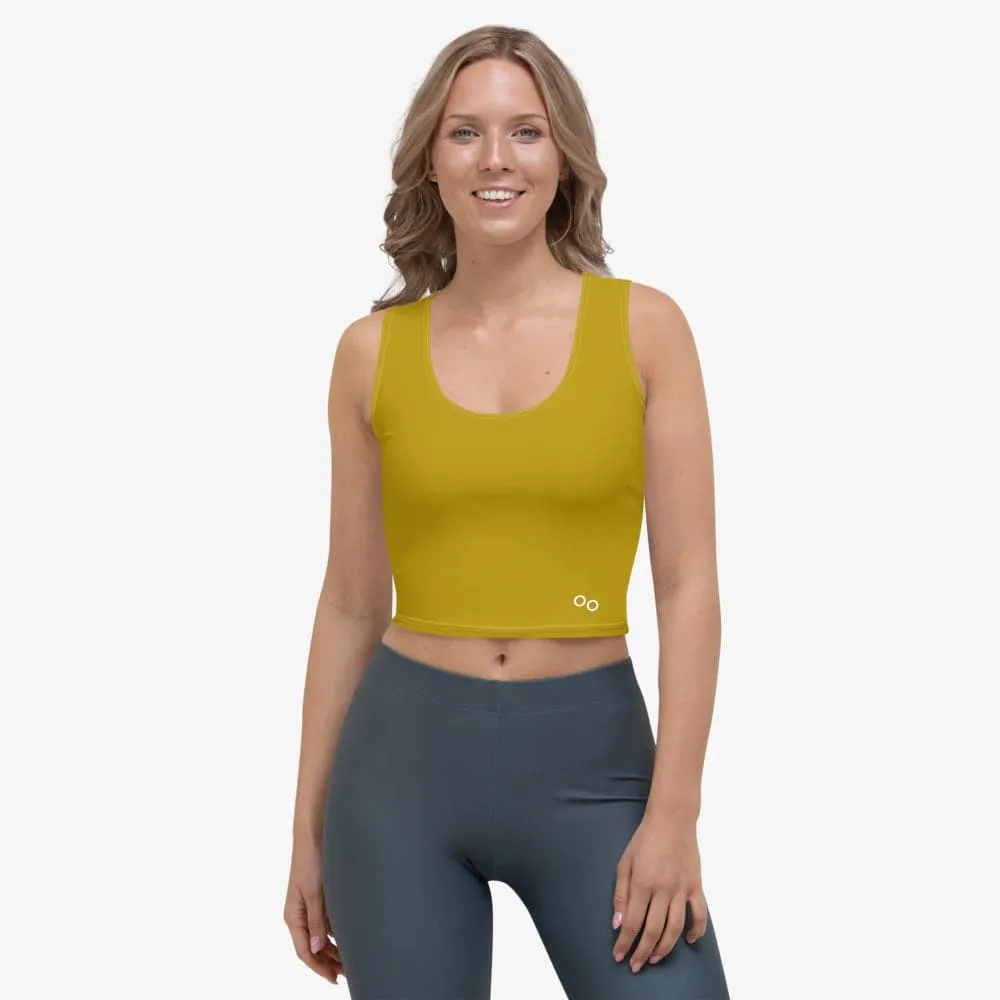 Monochrome Crop Top Olive
