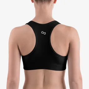 Monochrome Sports Bra "All Black"