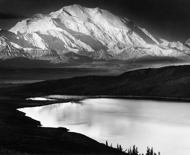 Mount McKinley and Wonder Lake - Large Print Rolled