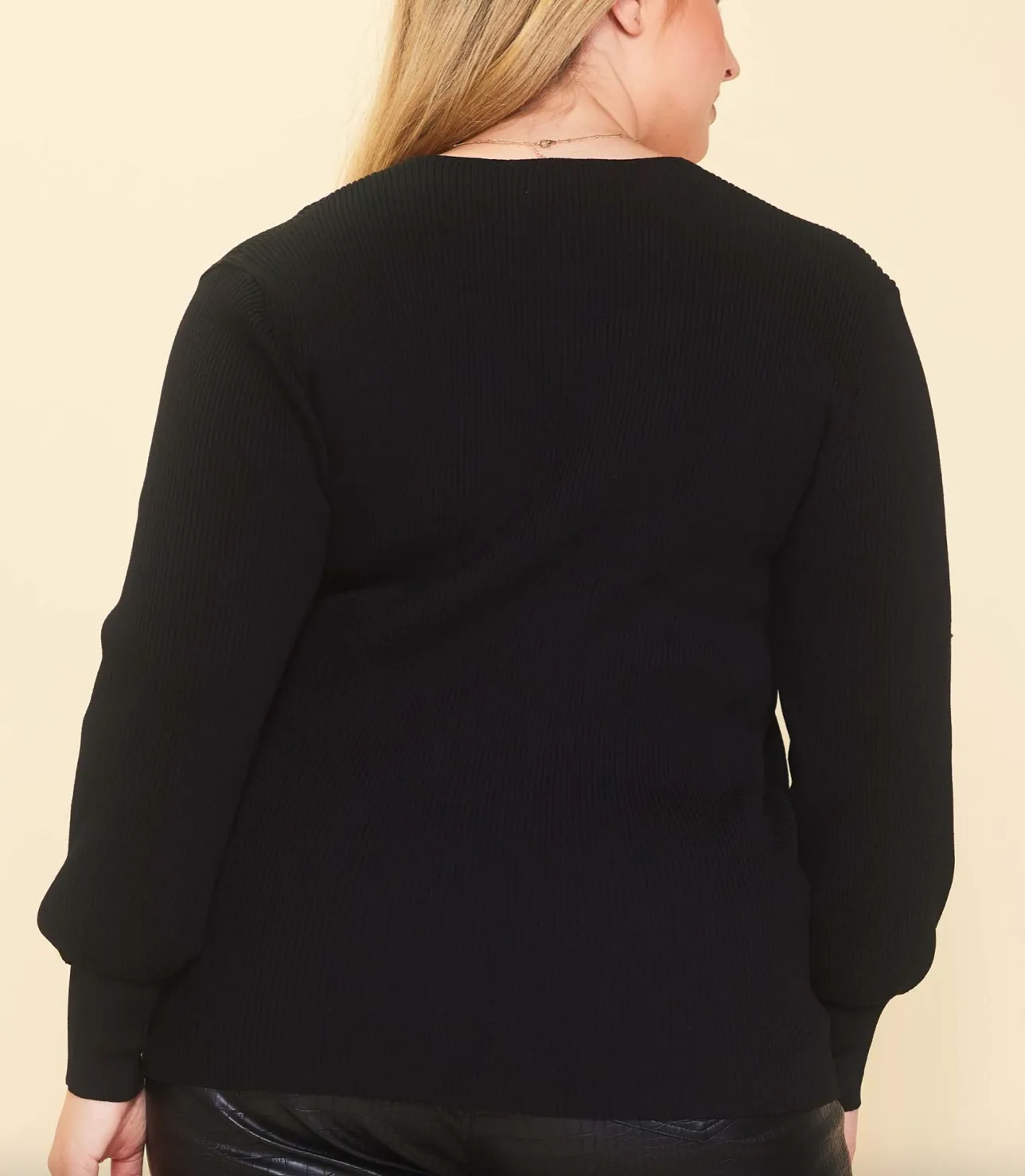 Must Be Love Sweater Top - Plus Size