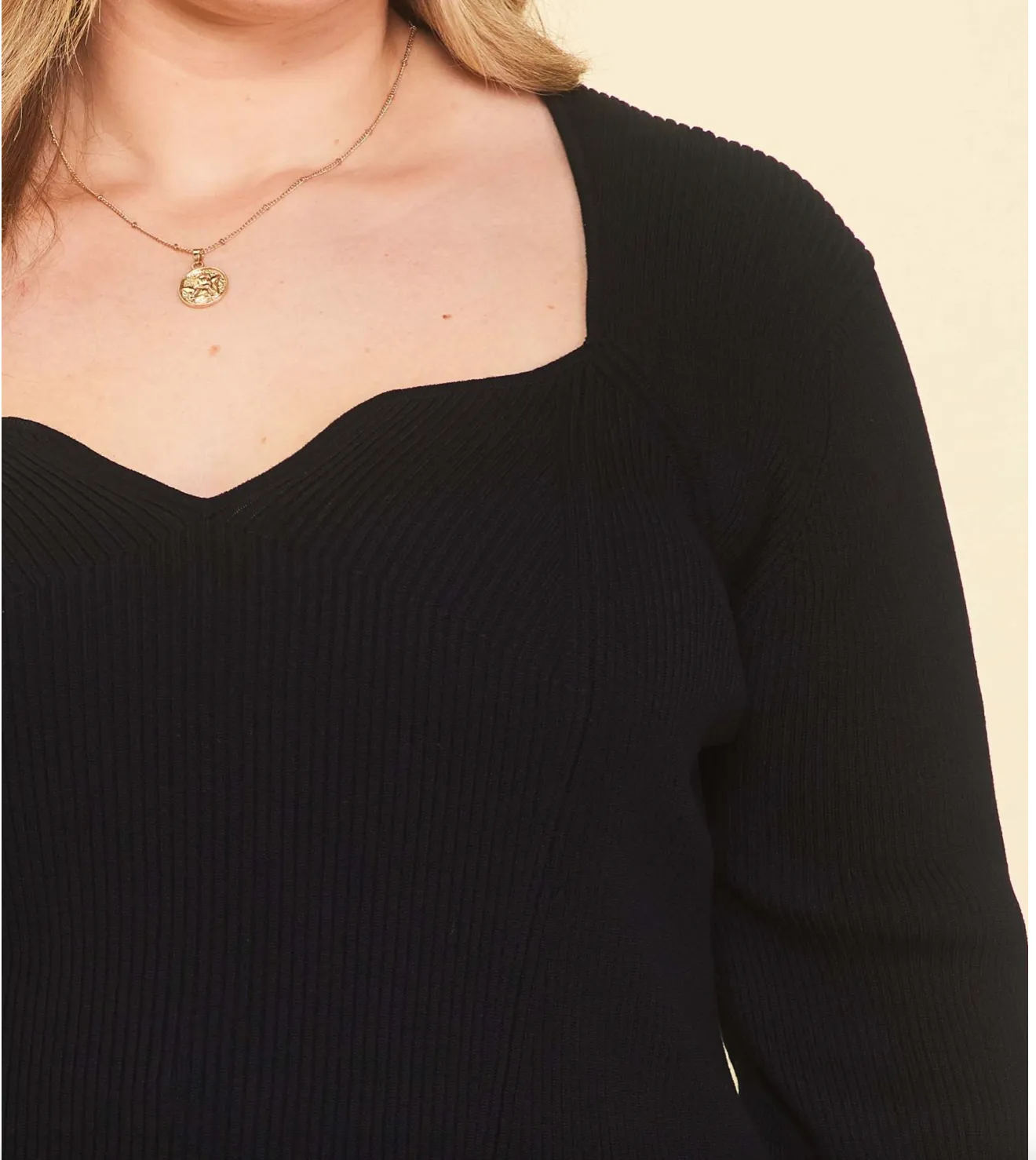 Must Be Love Sweater Top - Plus Size