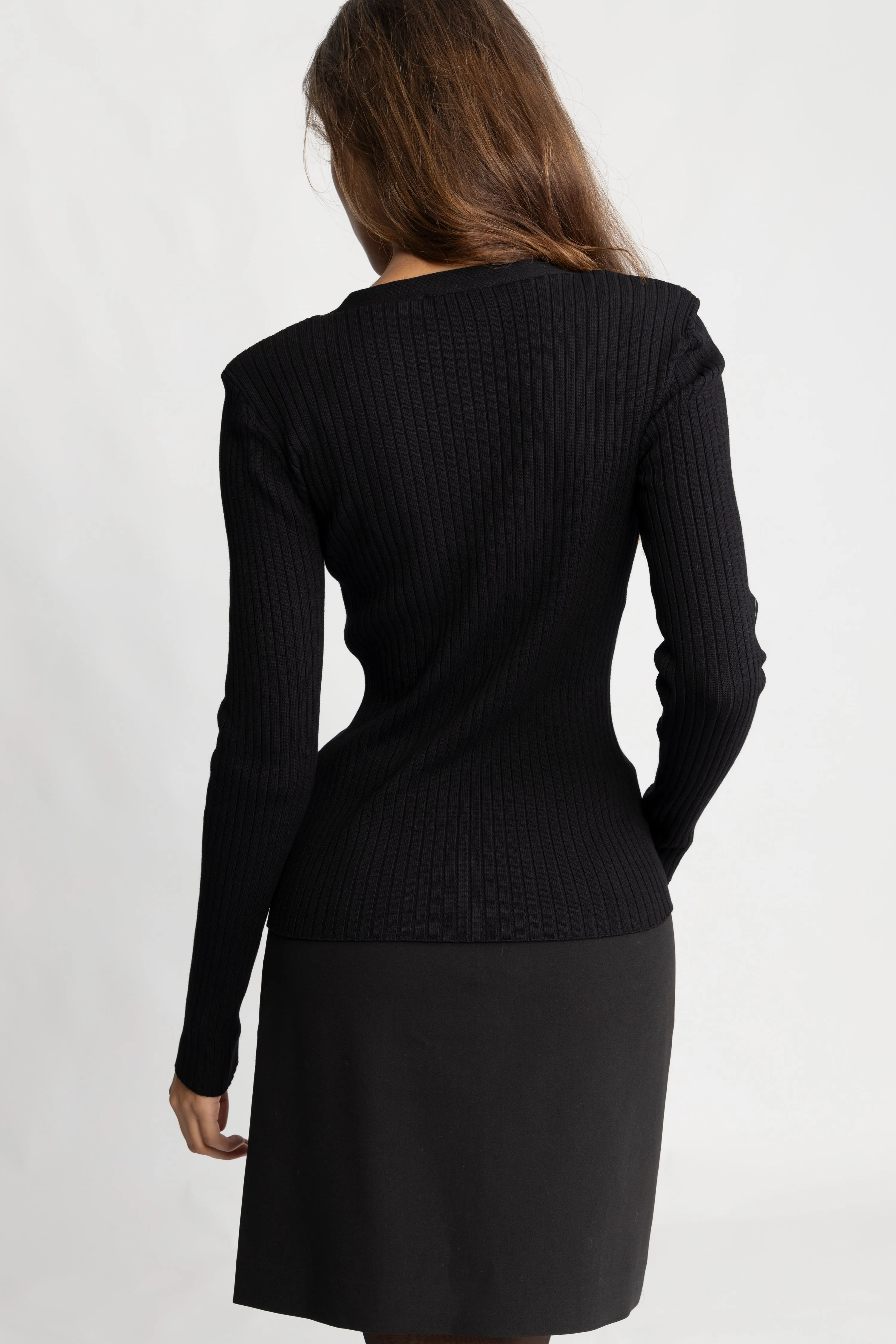 Norhild Knit Cardigan - Black
