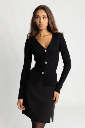 Norhild Knit Cardigan - Black