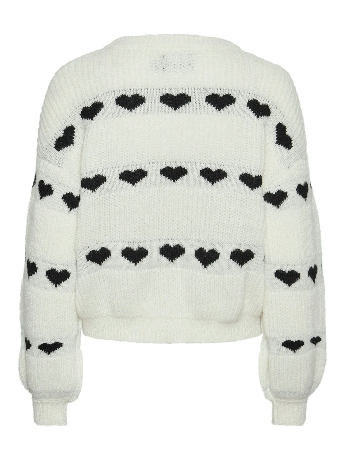 Nove Knit Jumper (Cloud Dancer/Black Heart)