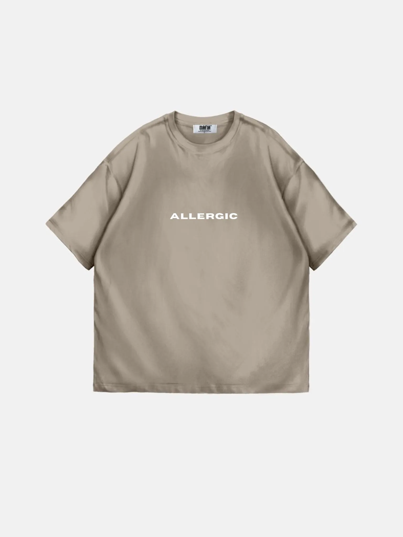 Oversize Allergic T-Shirt - Beige