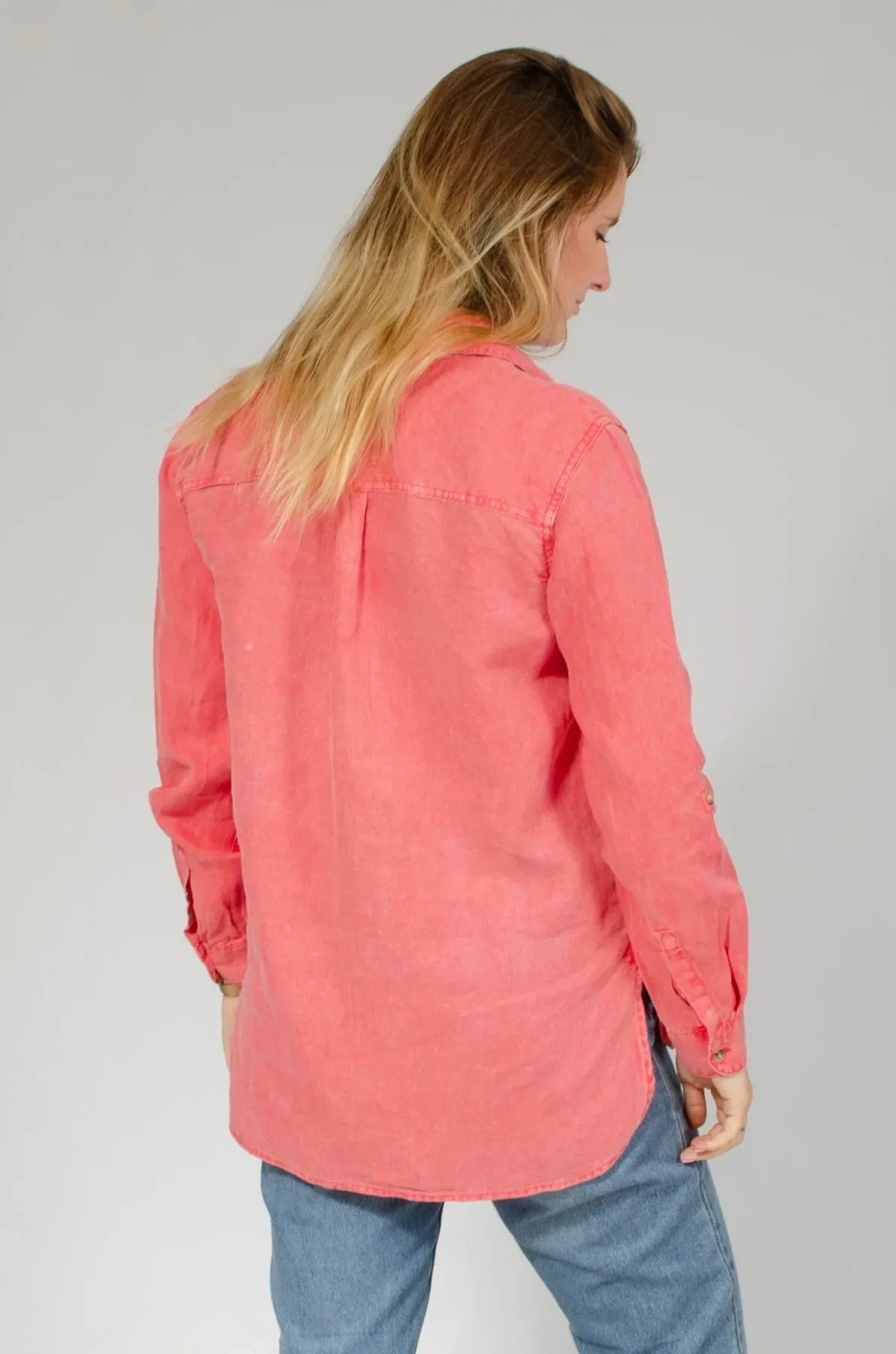 Oversize Linen Pocket Shirt