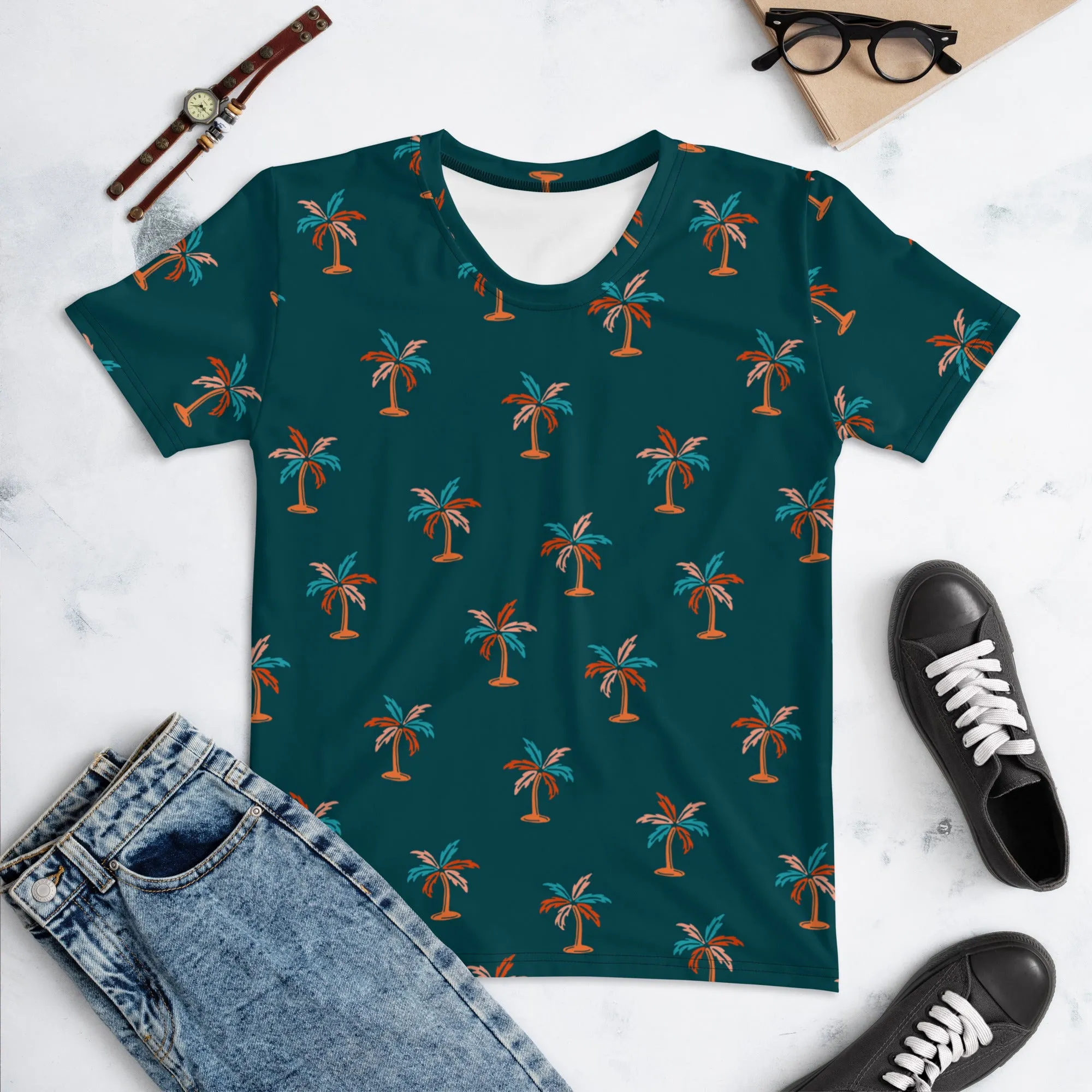 Palm Tree Pattern Women's T-shirt