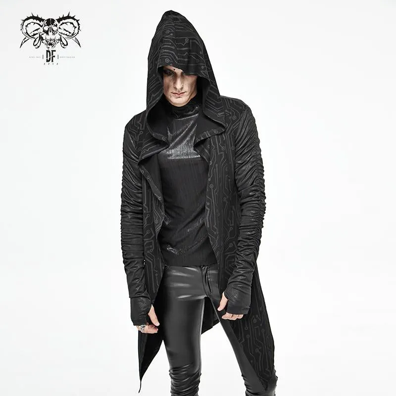 'Paranoid Android' Punk Knit Coat with Hood