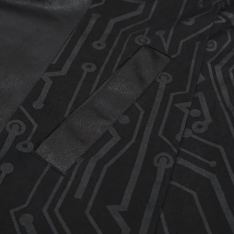 'Paranoid Android' Punk Knit Coat with Hood