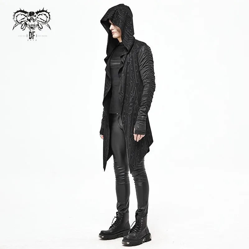 'Paranoid Android' Punk Knit Coat with Hood