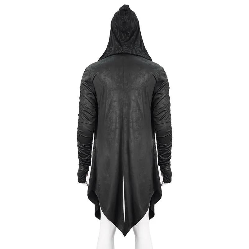 'Paranoid Android' Punk Knit Coat with Hood
