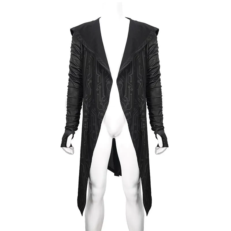 'Paranoid Android' Punk Knit Coat with Hood