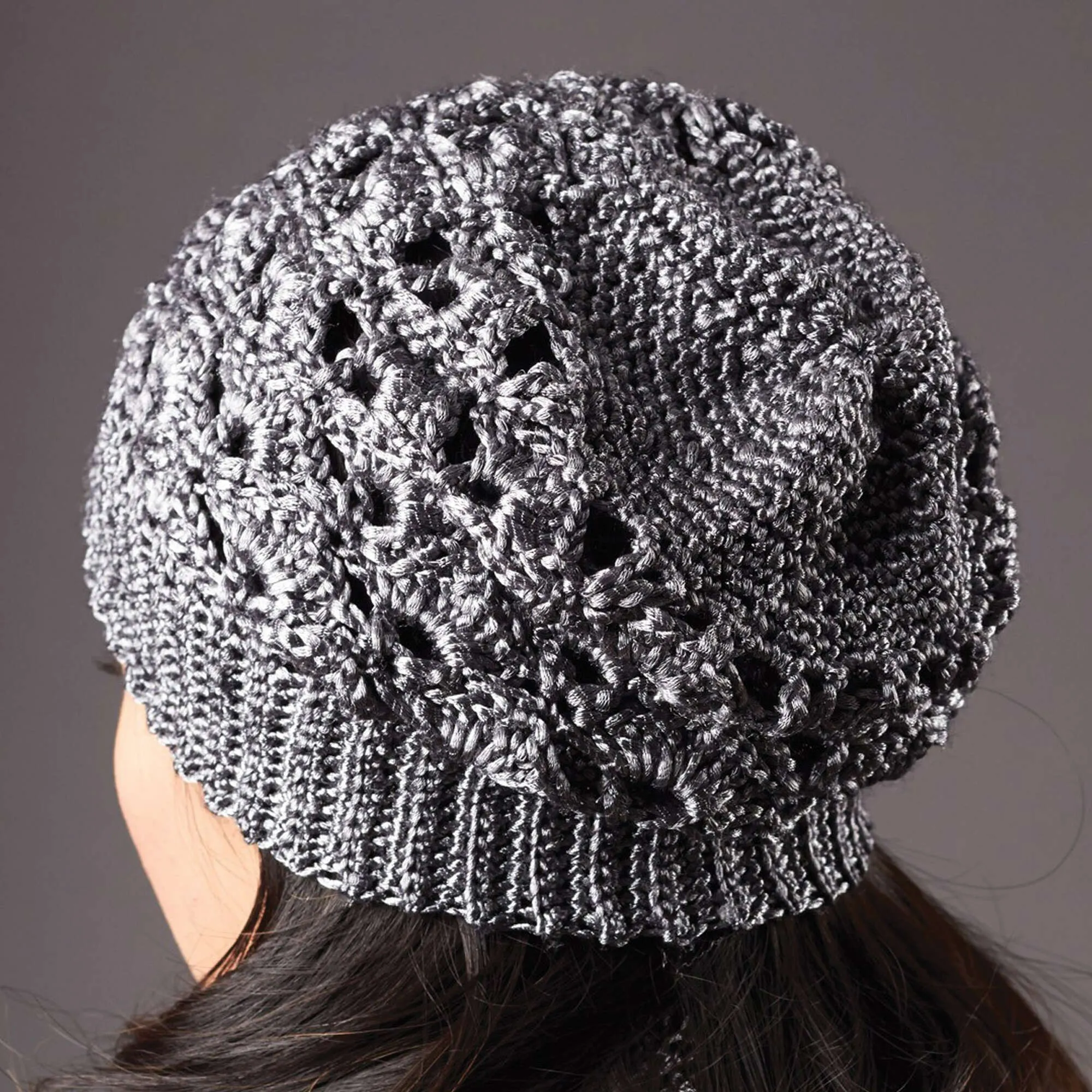 Patons Crochet Silver Screen Hat And Scarf Set