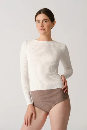 Perfetto Long Sleeve Top Off-White