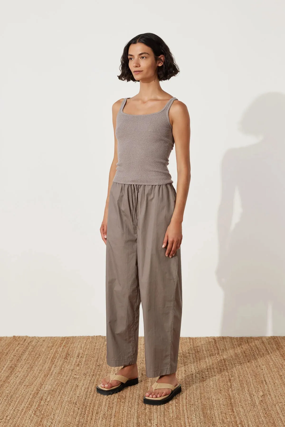 Pewter Rib Knit Tank
