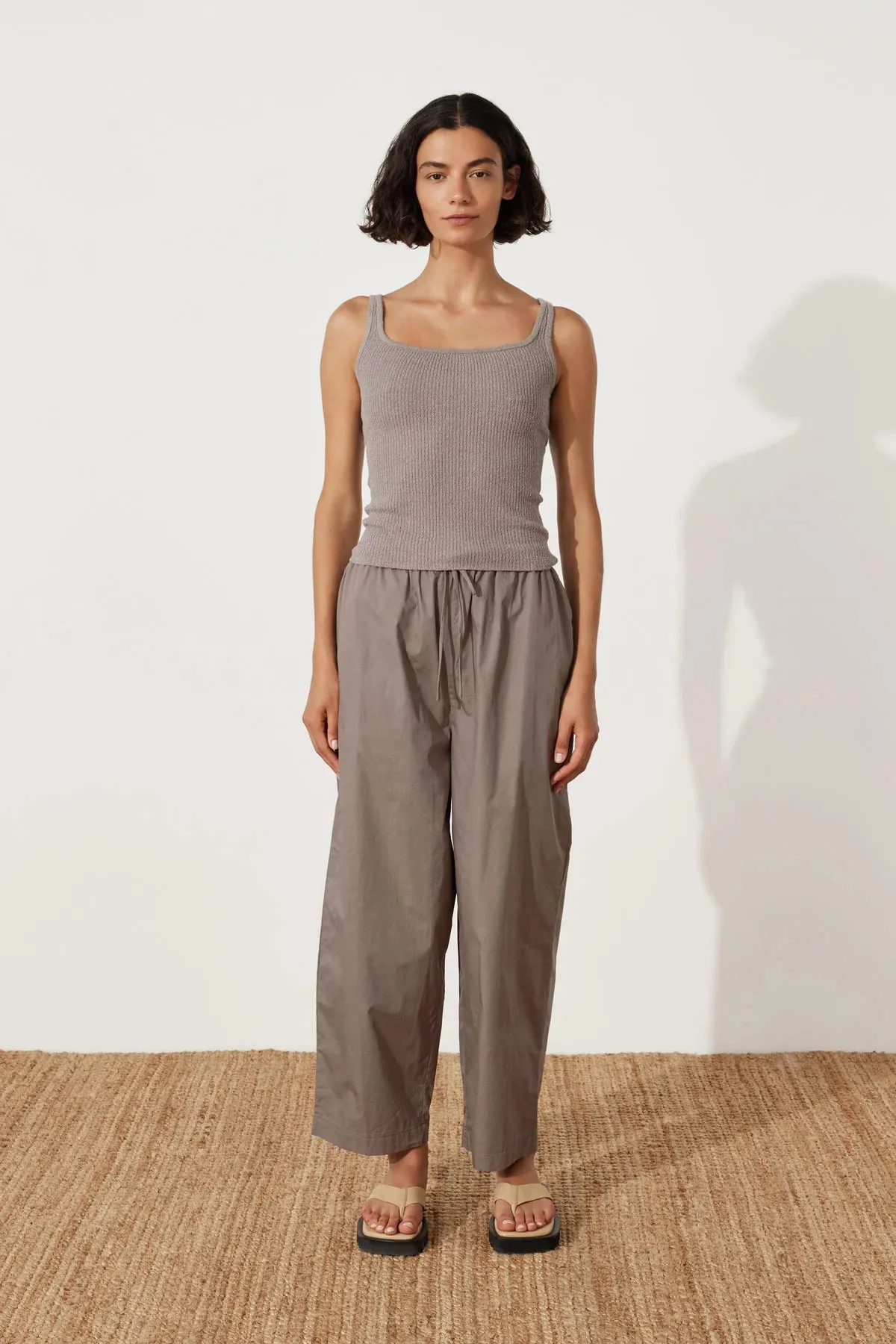 Pewter Rib Knit Tank