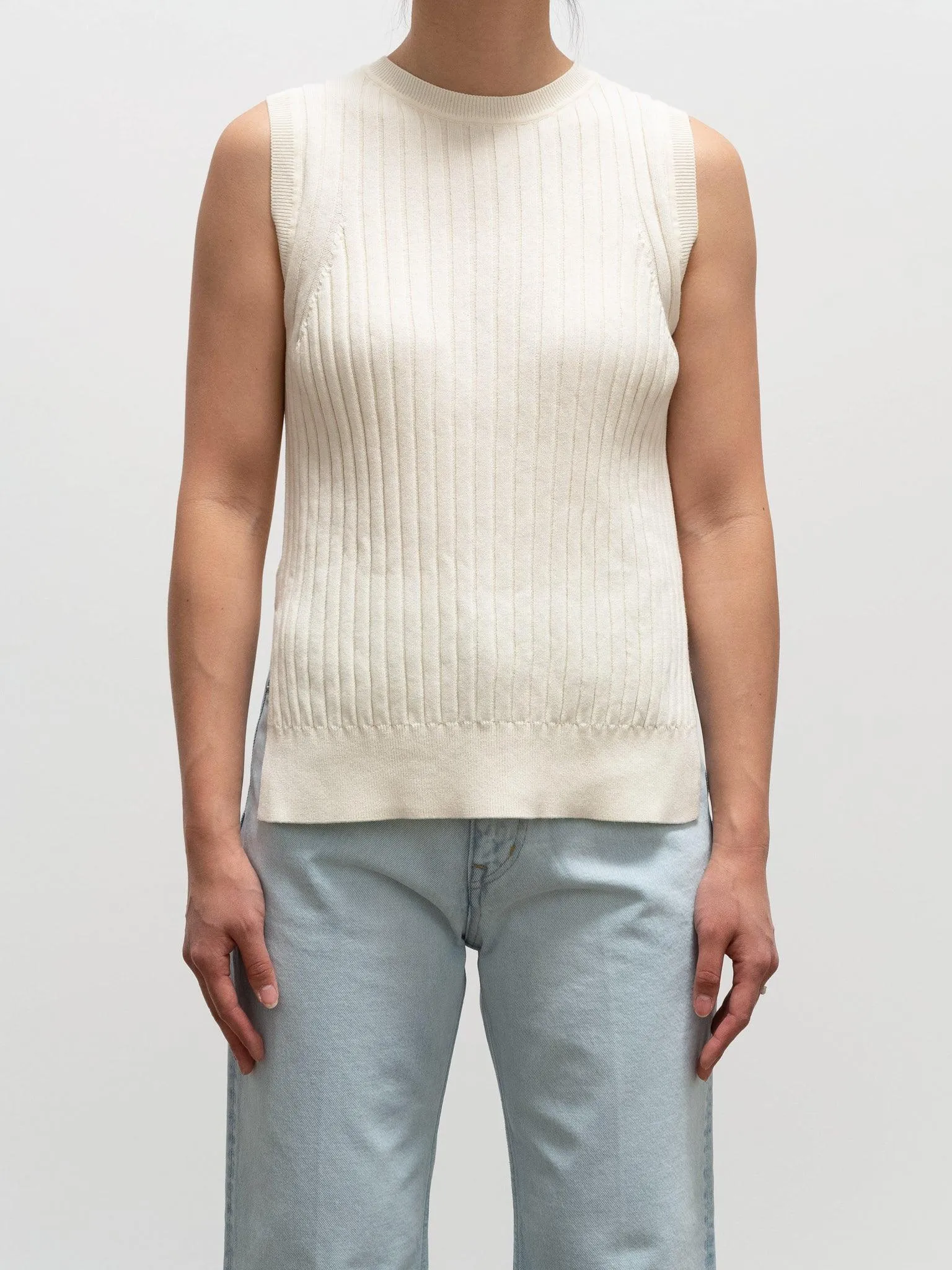 Pima Cotton Rib Knit - Latte