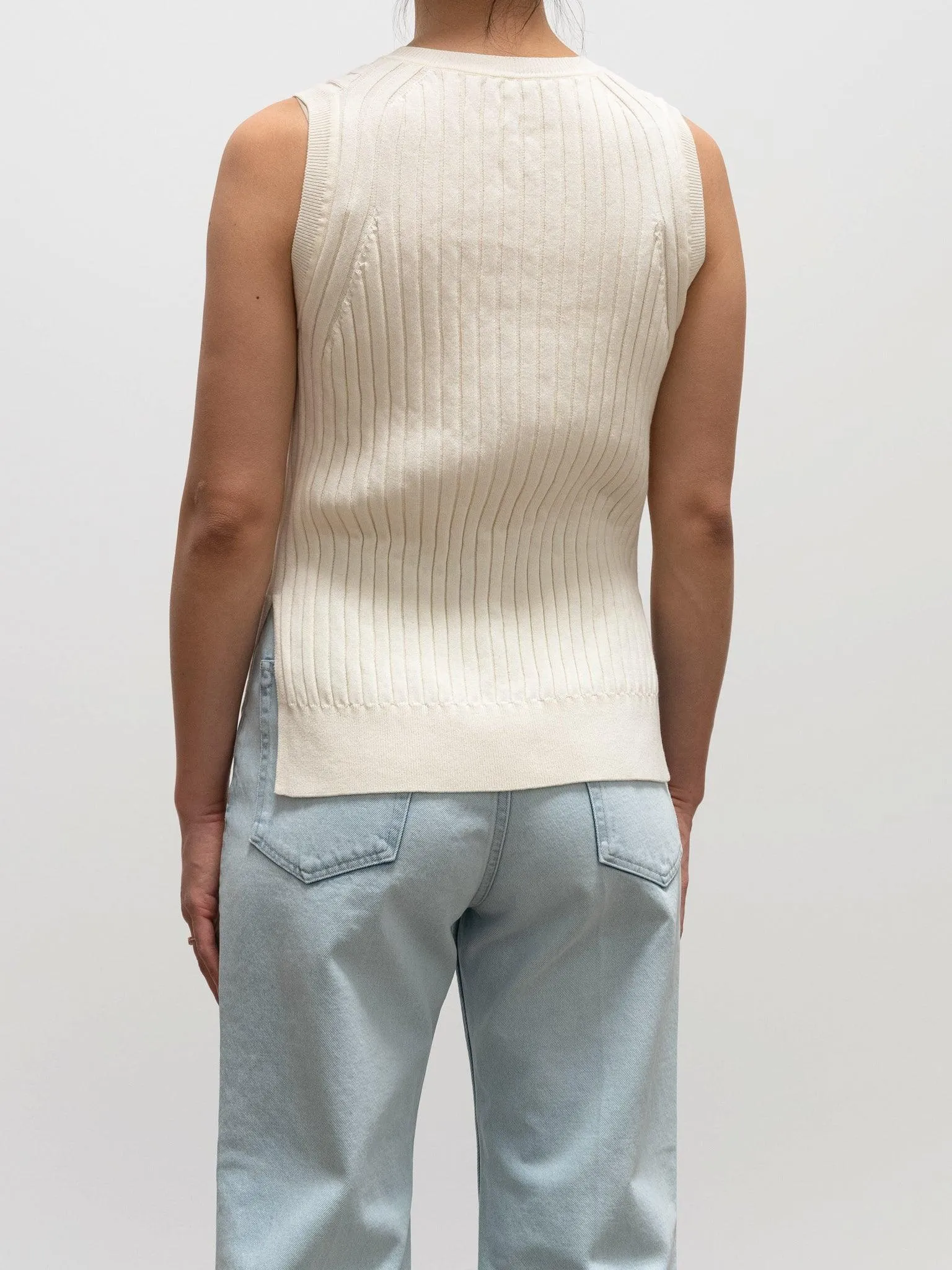 Pima Cotton Rib Knit - Latte