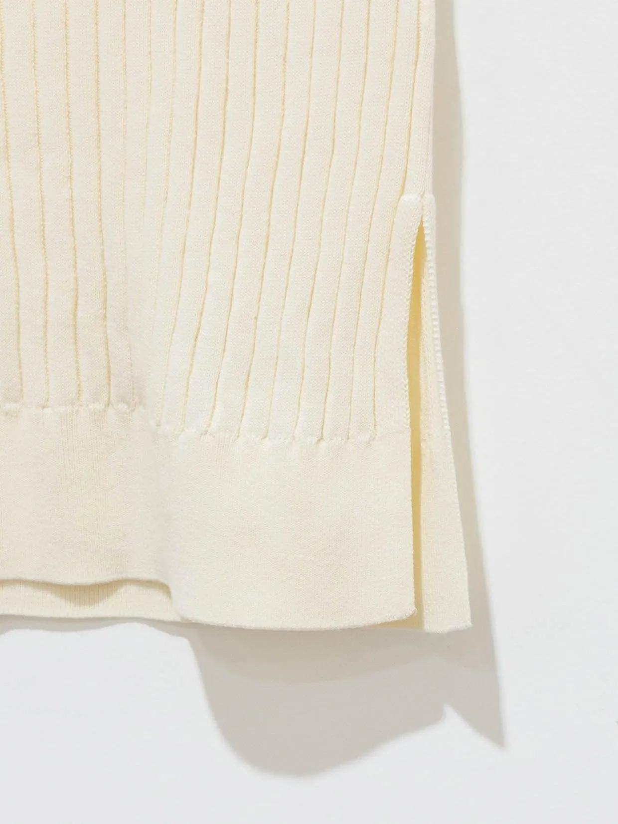Pima Cotton Rib Knit - Latte