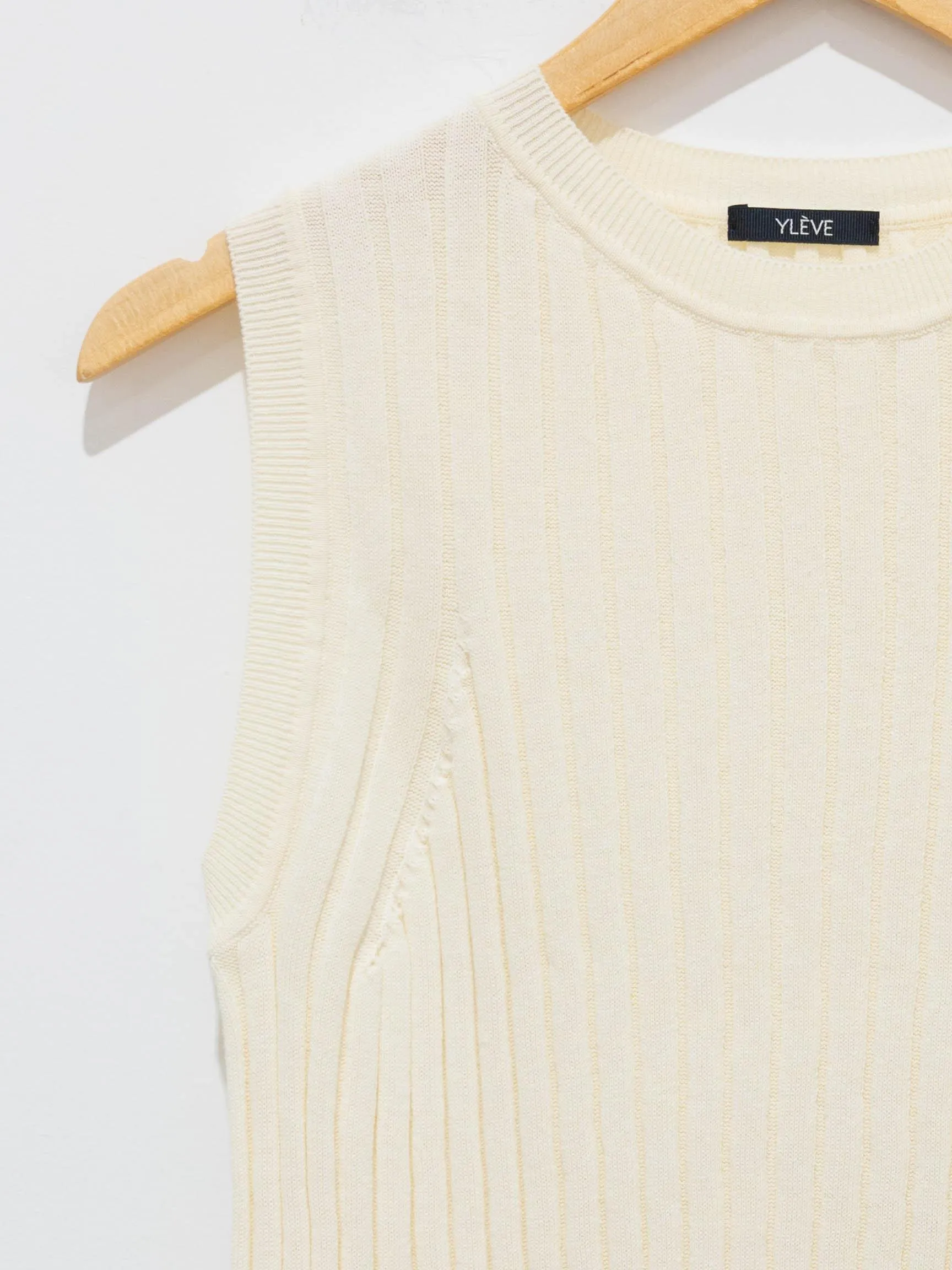Pima Cotton Rib Knit - Latte
