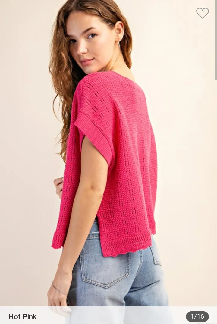 Pink Knit Top