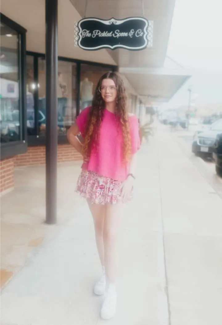 Pink Knit Top