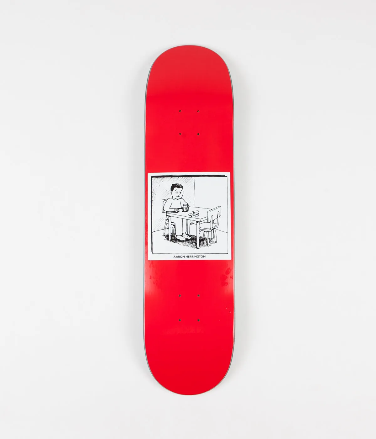 Polar Aaron Herrington Spilled Milk Deck - Red - 8"